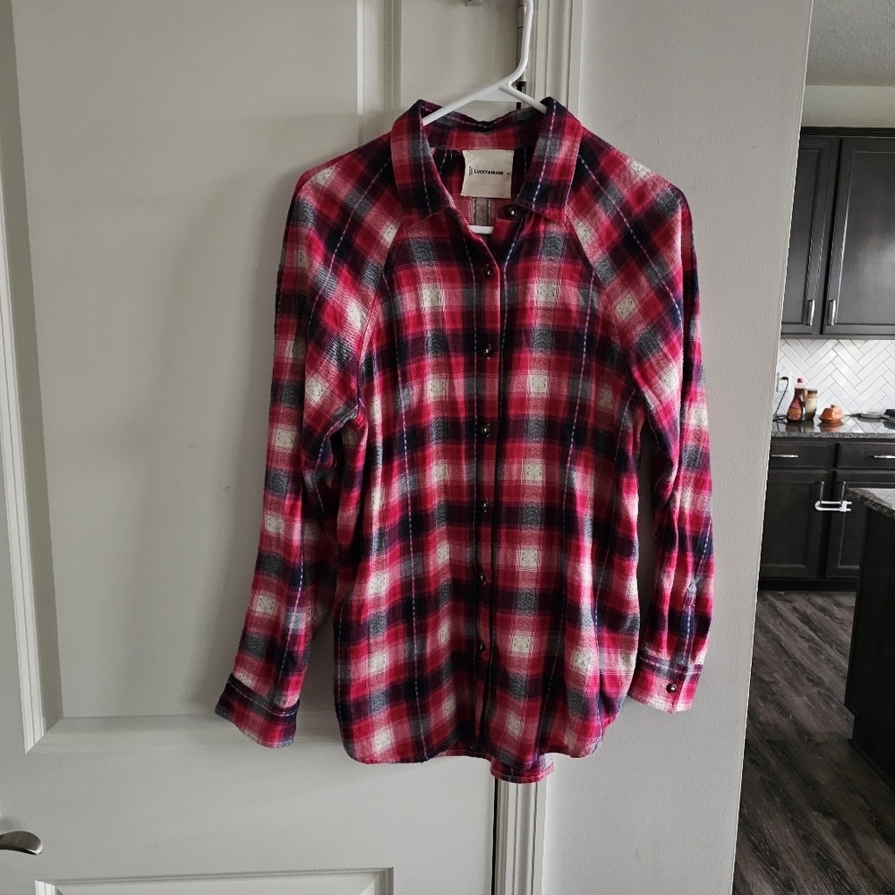 Lucky Brand Oversized Plaid Tunic - Picture 5 of 9